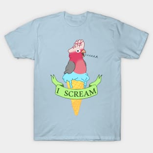 I scream Ice cream Galah Cockatoo T-Shirt